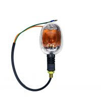 Поворотник мопеда Alpha RX (прозрачное стекло, оранжевая лампа)